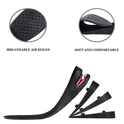 Adjustable Height Increase Insoles with Air Cushion Lift