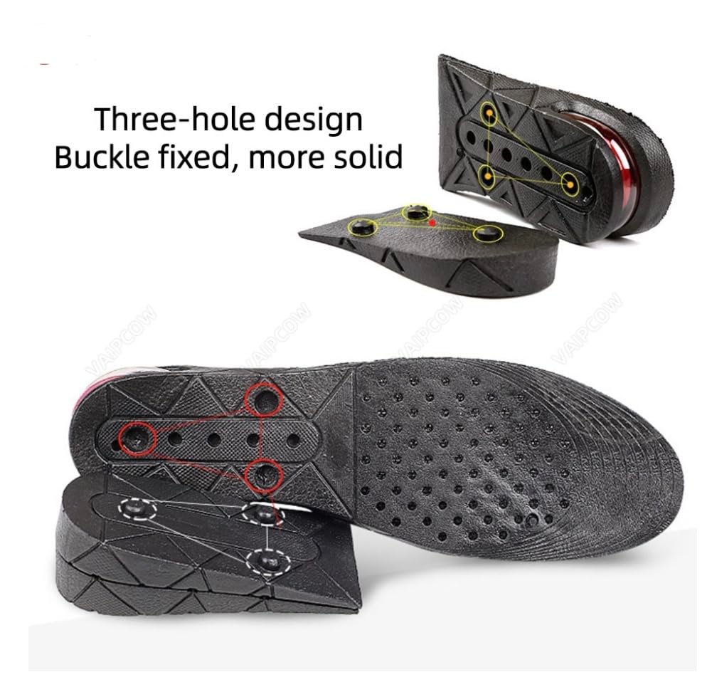 Discreet Height Increase Insoles – 3 Inch Air Cushion