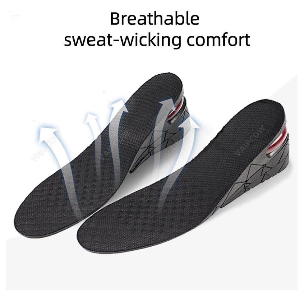 Discreet Height Increase Insoles – 3 Inch Air Cushion