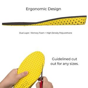 Elevate Your Height: 1-Inch Invisible Shoe Inserts