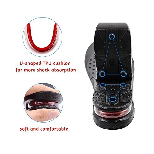 ERGOfoot 3.54'' Air Cushion Height Increase Insoles