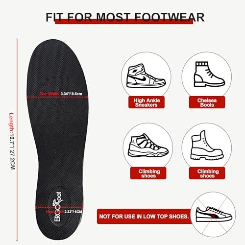 ERGOfoot 3.54'' Air Cushion Height Increase Insoles