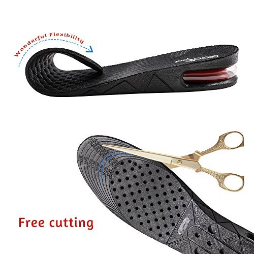 ERGOfoot Height Increase Insoles: 2.75" Air Cushion Comfort