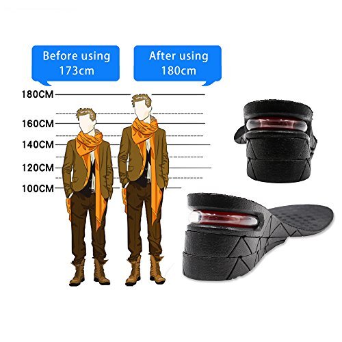 ERGOfoot Height Increase Insoles: 2.75" Air Cushion Comfort