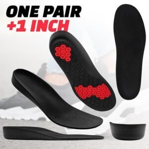 Instant Height Boost: Comfortable 1-Inch Shoe Lifts for Men