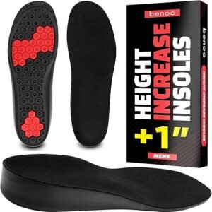 Instant Height Boost: Comfortable 1-Inch Shoe Lifts for Men