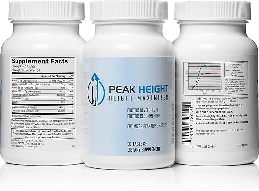Peak Height: Doctor-Recommended Grow Taller Supplement, 6-Pack
