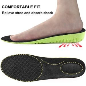 Shock-Absorbing Honeycomb Insoles for Height & Comfort